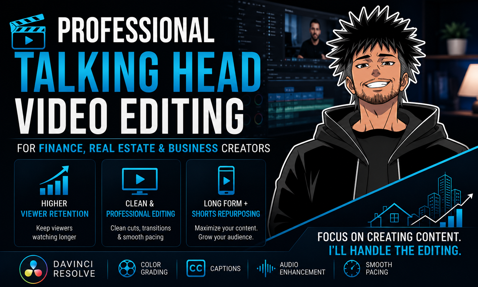 I will edit your Talking Head Videos